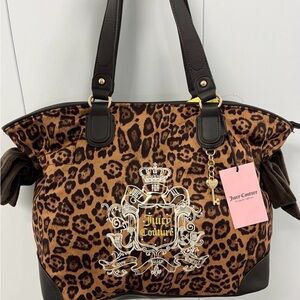Juicy Couture Brown Leopard Tote